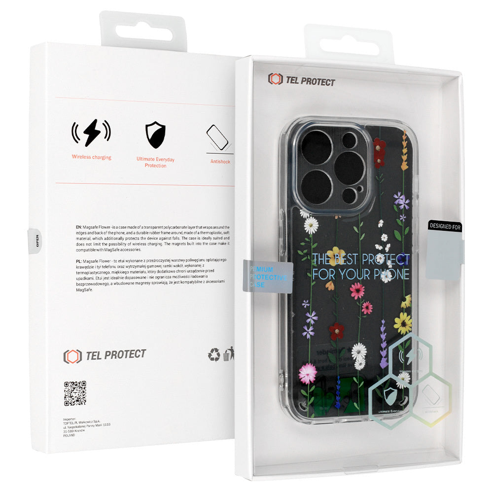Tel Protect Flower vāciņš iPhone 14 Pro Max, dizains 4 — attēls 7