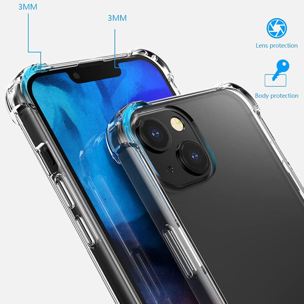 Aizsargvāciņš iPhone 14 PLUS – Back ANTI SHOCK 0,5mm, caurspīdīgs — attēls 4