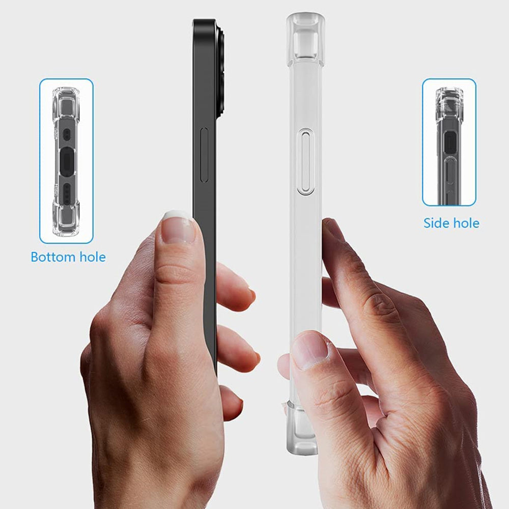 Aizsargvāciņš iPhone 14 PLUS – Back ANTI SHOCK 0,5mm, caurspīdīgs — attēls 3
