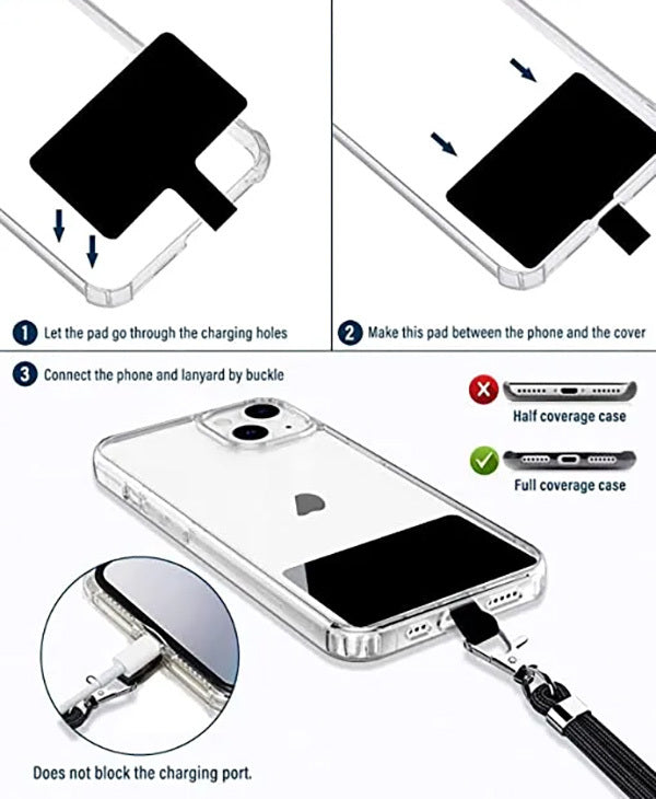 Universal phone lanyard red — attēls 3