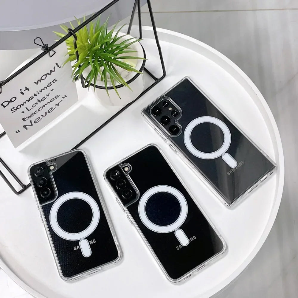 Aizsargvāciņš Samsung Galaxy S24 Ultra – Acrylic Magsafe, caurspīdīgs — attēls 4