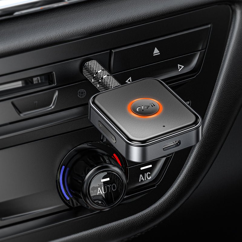 Borofone BC55 Suave Bluetooth AUX audio uztvērējs, melns