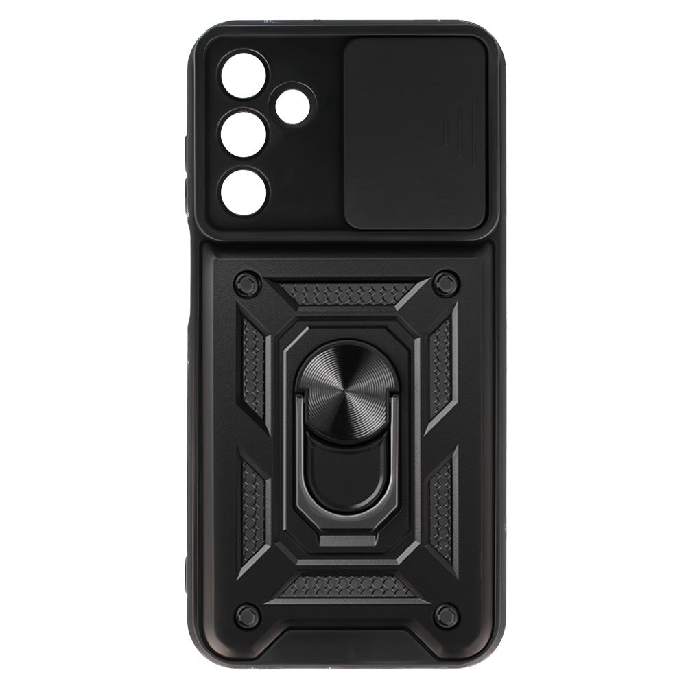 Aizsargvāciņš Samsung Galaxy A15 4G/5G melns – Slide Camera Armor