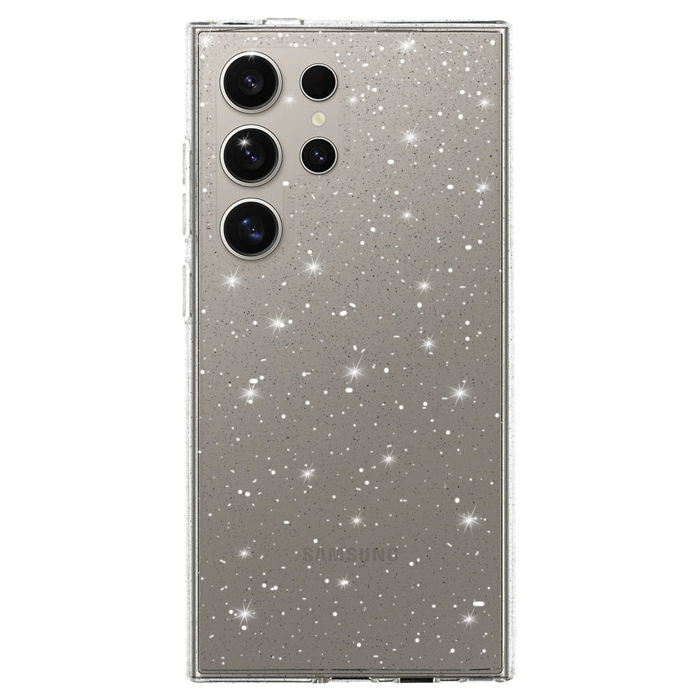 Aizsargvāciņš Samsung Galaxy S23 Ultra – Crystal Glitter, sudraba — attēls 2