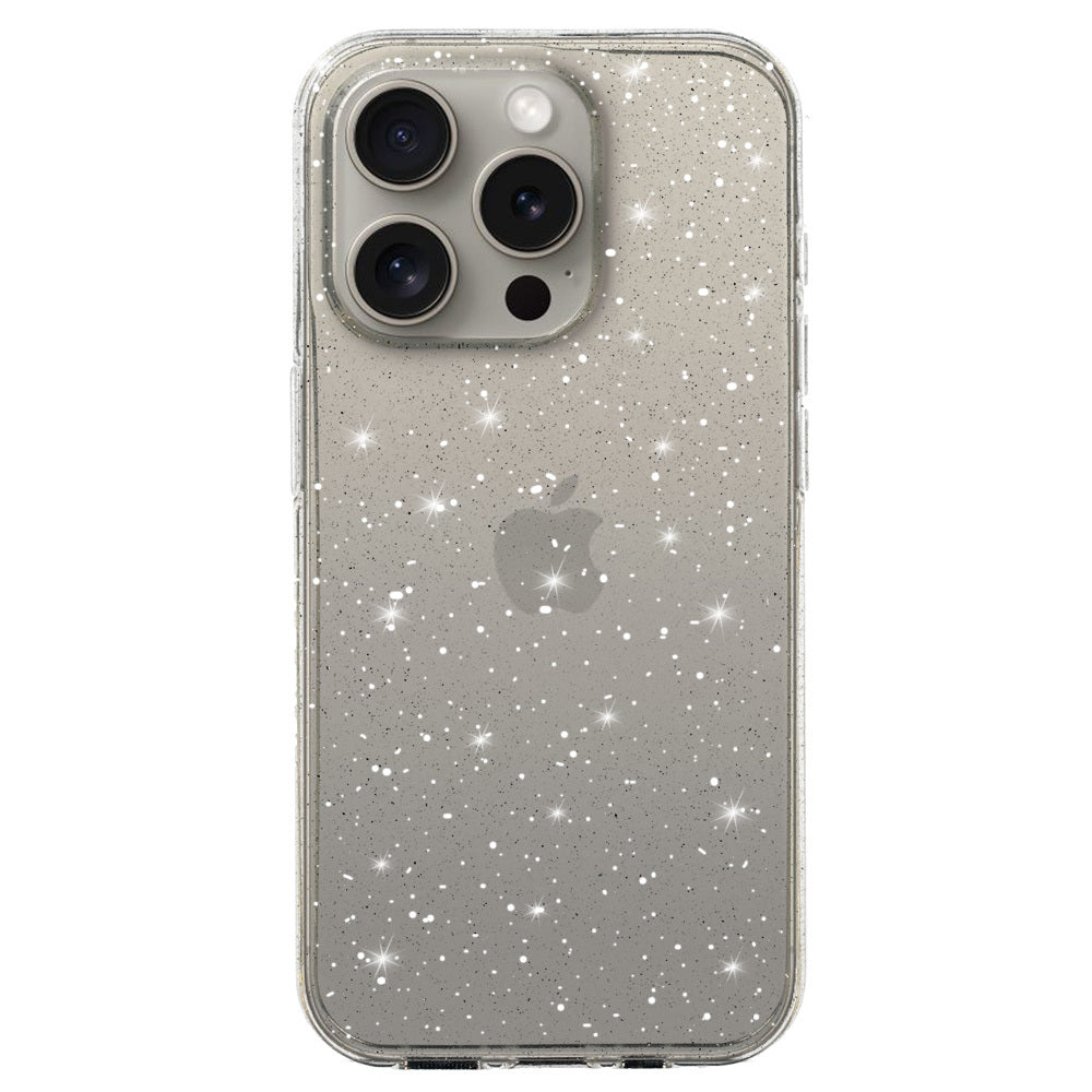 Aizsargvāciņš iPhone 13 Pro – Crystal Glitter, sudraba — attēls 2