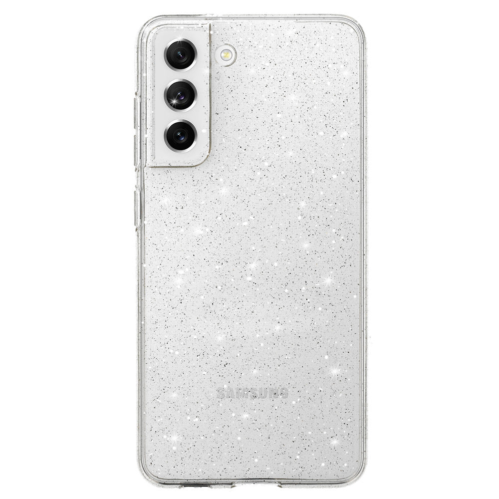 Aizsargvāciņš Samsung Galaxy S21 FE – Crystal Glitter, sudraba — attēls 2