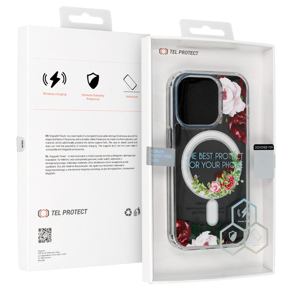 Tel Protect Flower MagSafe vāciņš iPhone 16, dizains 2 — attēls 4