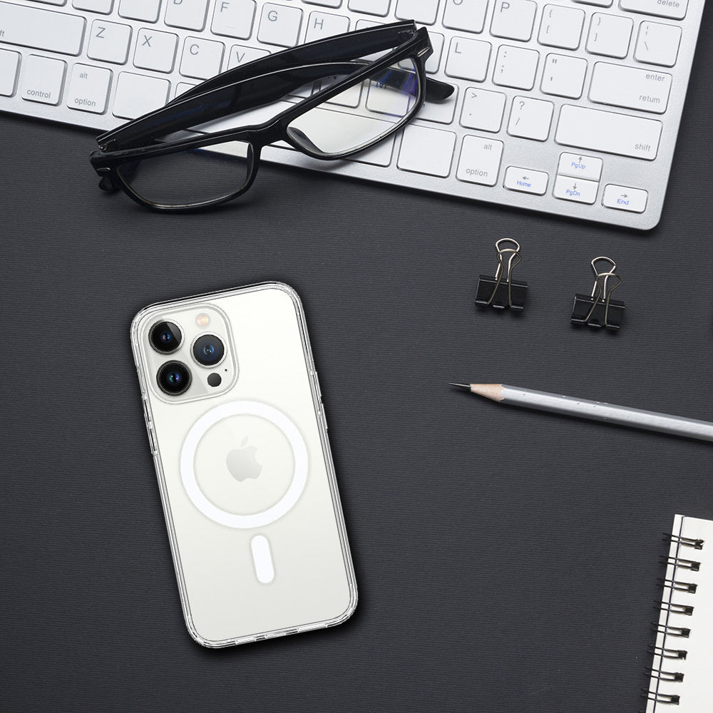 Aizsargvāciņš iPhone 16 – Acrylic Magsafe, caurspīdīgs — attēls 3