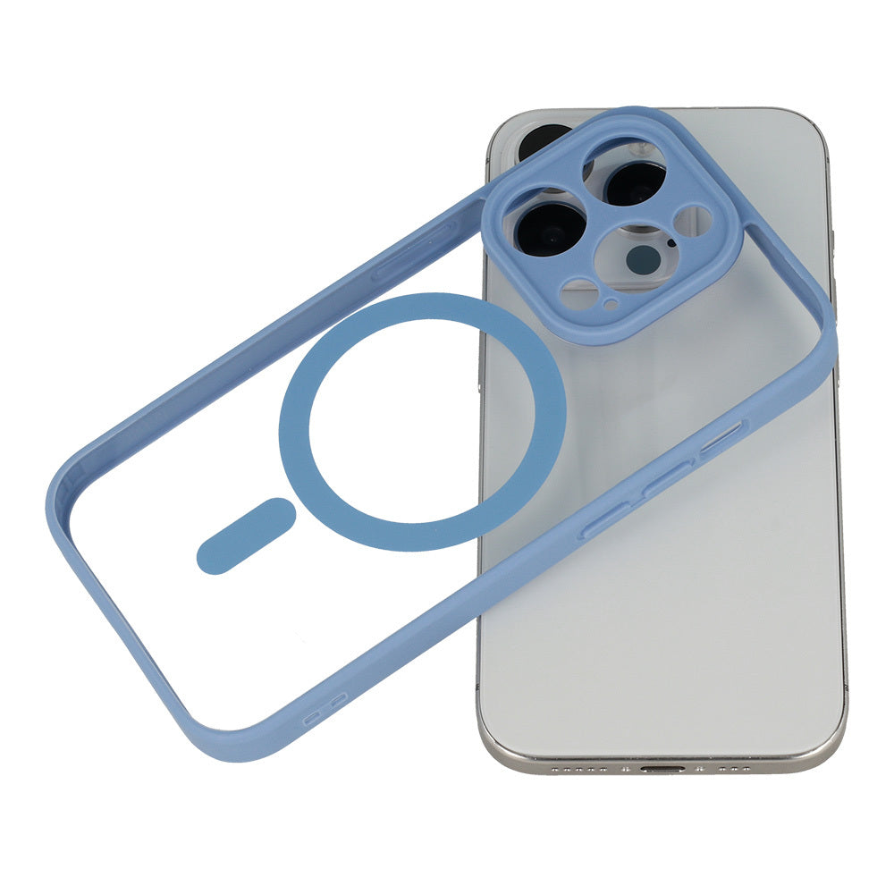 Aizsargvāciņš iPhone 16 – Acrylic Color Magsafe, gaiši zils — attēls 4