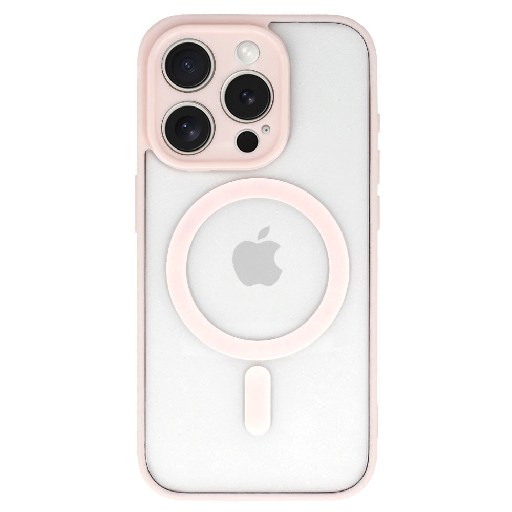 Aizsargvāciņš iPhone 16 Pro light – Acrylic Color Magsafe, rozā — attēls 2