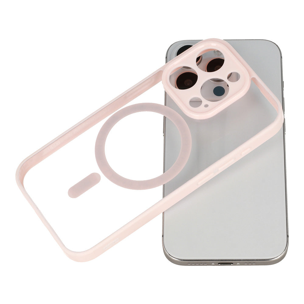Aizsargvāciņš iPhone 16 Pro light – Acrylic Color Magsafe, rozā — attēls 4