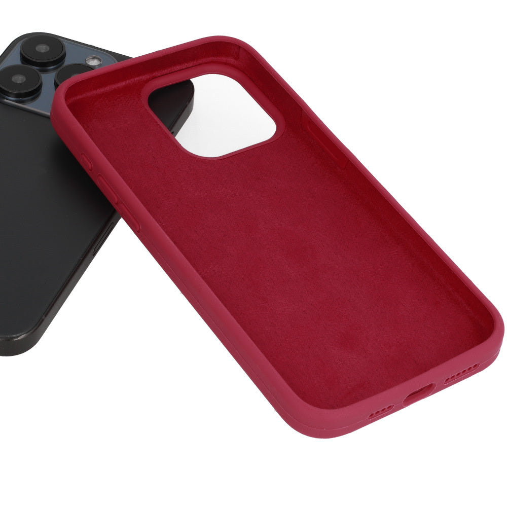 Aizsargvāciņš iPhone 16 – Silicone Lite, bordo — attēls 4