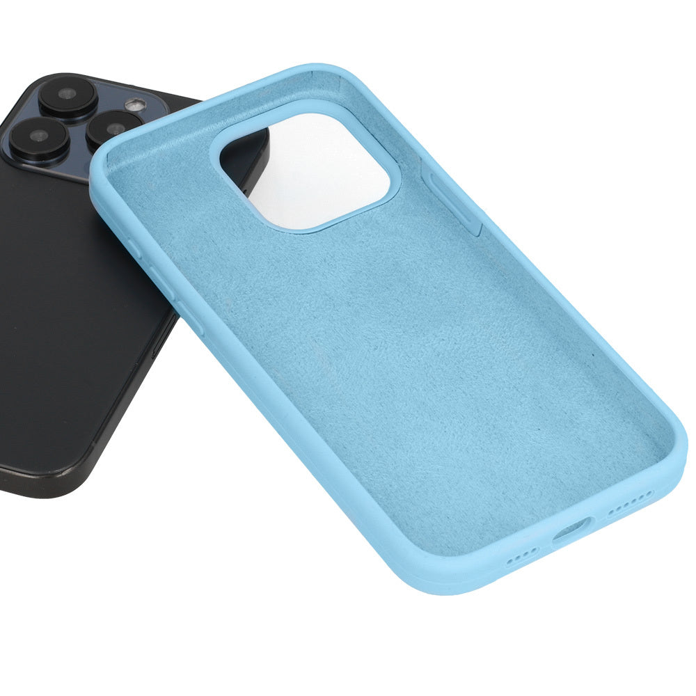 Aizsargvāciņš iPhone 16 Pro – Silicone Lite, gaiši zils — attēls 4