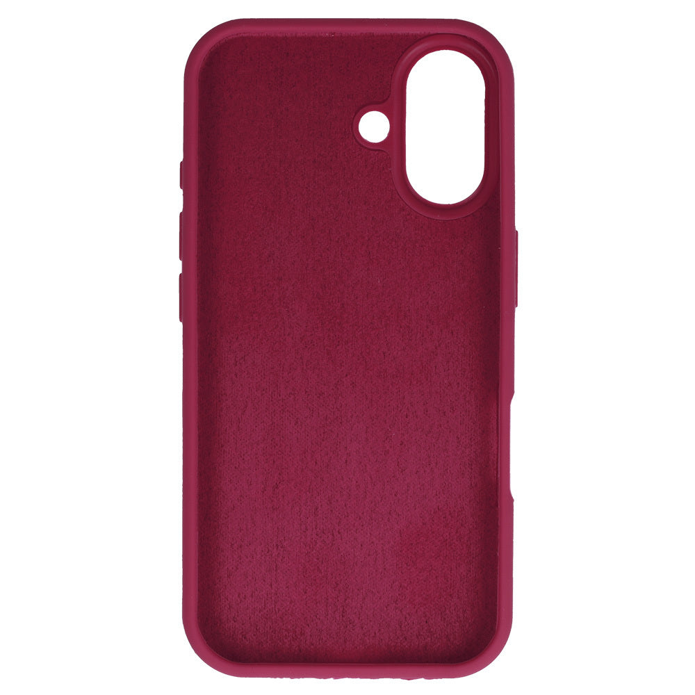 Aizsargvāciņš iPhone 16 – Silicone Lite, bordo — attēls 3