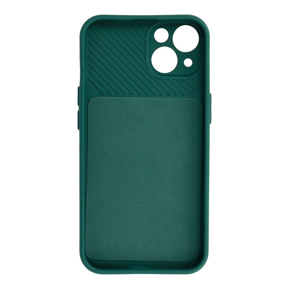Aizsargvāciņš iPhone 13 – Camshield Soft, tumši zaļš — attēls 3