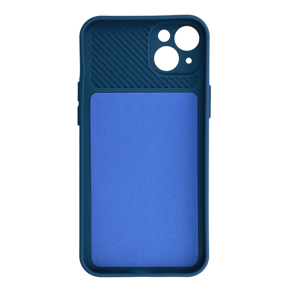 Aizsargvāciņš iPhone 14 – Camshield Soft, tumši zils — attēls 3