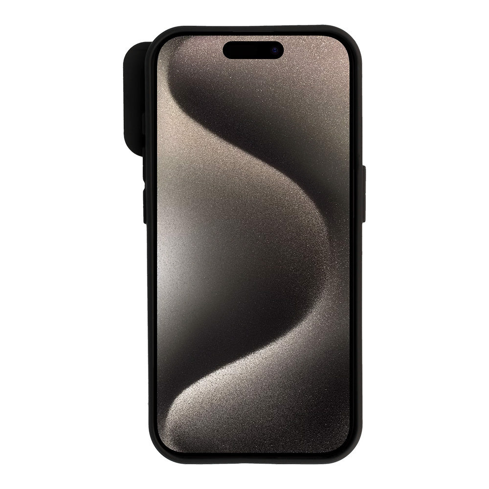 Aizsargvāciņš iPhone 15 Pro – Camshield Soft, melns — attēls 3