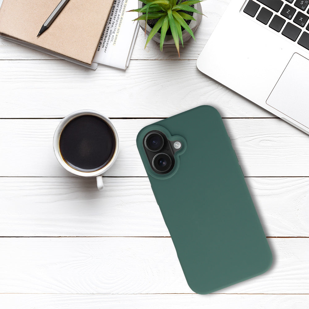 Tel Protect Silicone Premium aizsargvāciņš iPhone 16, tumši zaļš