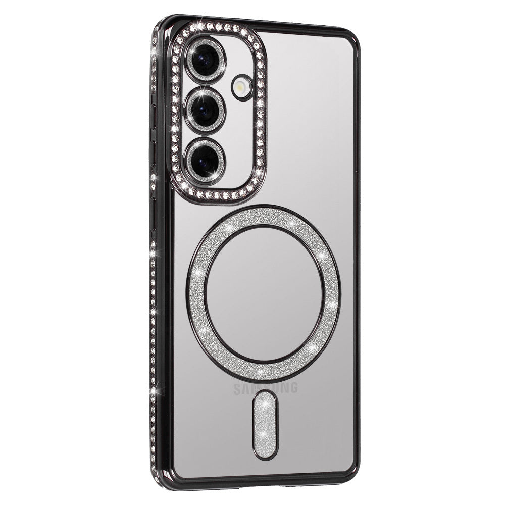 Aizsargvāciņš Samsung Galaxy A35 5G – Bling Magsafe, melns — attēls 2