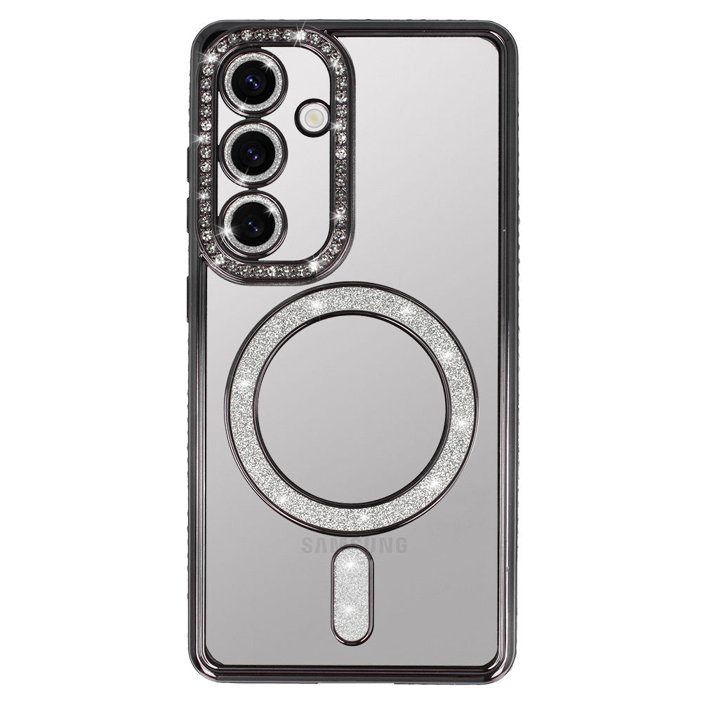 Aizsargvāciņš Samsung Galaxy A35 5G – Bling Magsafe, melns — attēls 3