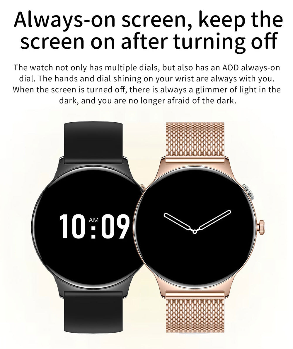 Blavec Smartwatch M-01 Vesta HD AMOLED Voice Call (SWM01-B) black — attēls 2