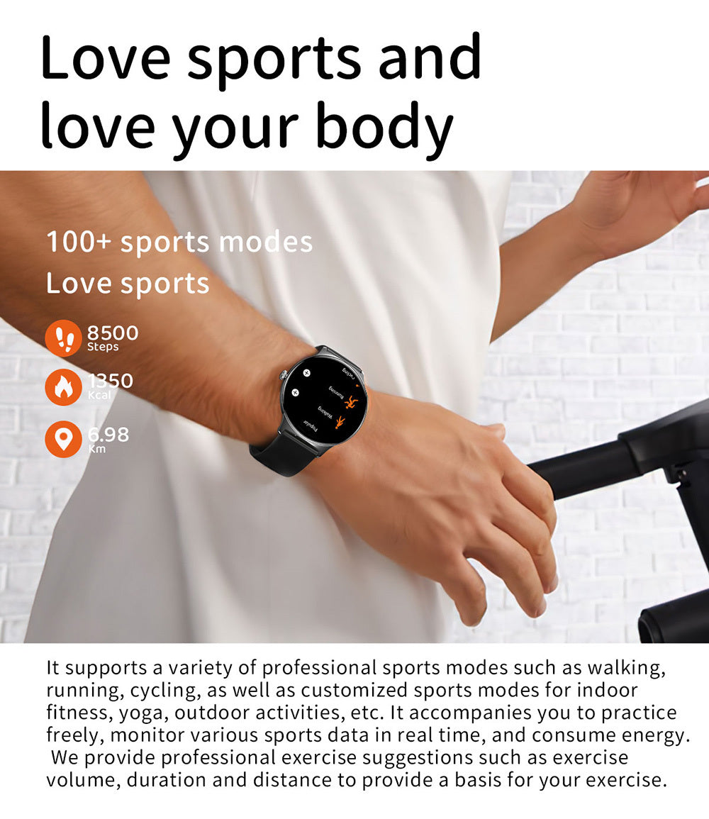 Blavec Smartwatch M-01 Vesta HD AMOLED Voice Call (SWM01-B) black — attēls 4
