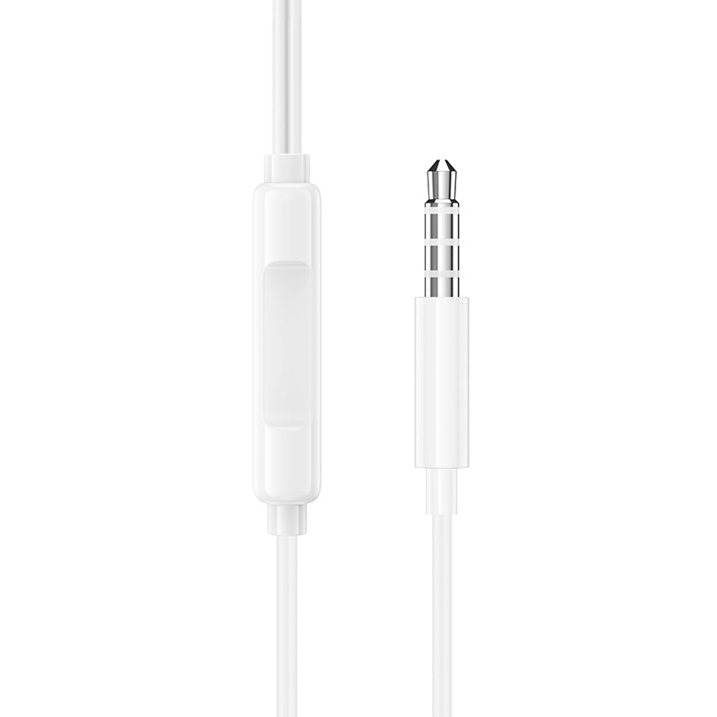Mikrofons Borofone Earphones BM100 Max Fuente with microphone white — attēls 3