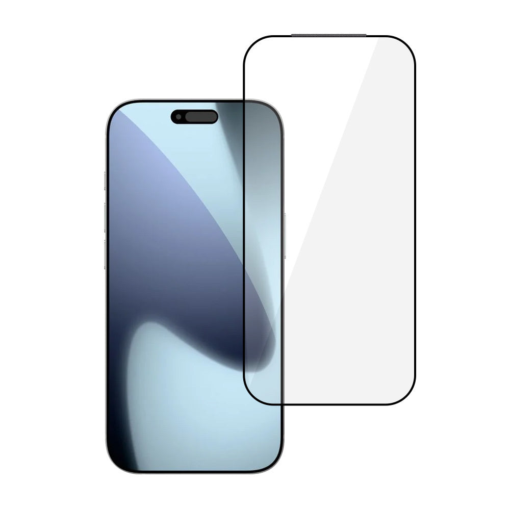 Aizsargstikls iPhone 17 PRO MAX/18 PRO MAX melns – Full Glue 6D