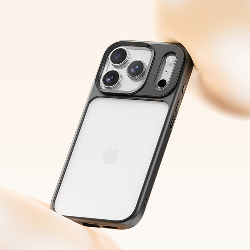Aizsargvāciņš iPhone 17 Pro transparent – Rock Guard Lens Protection Series, melns — attēls 3