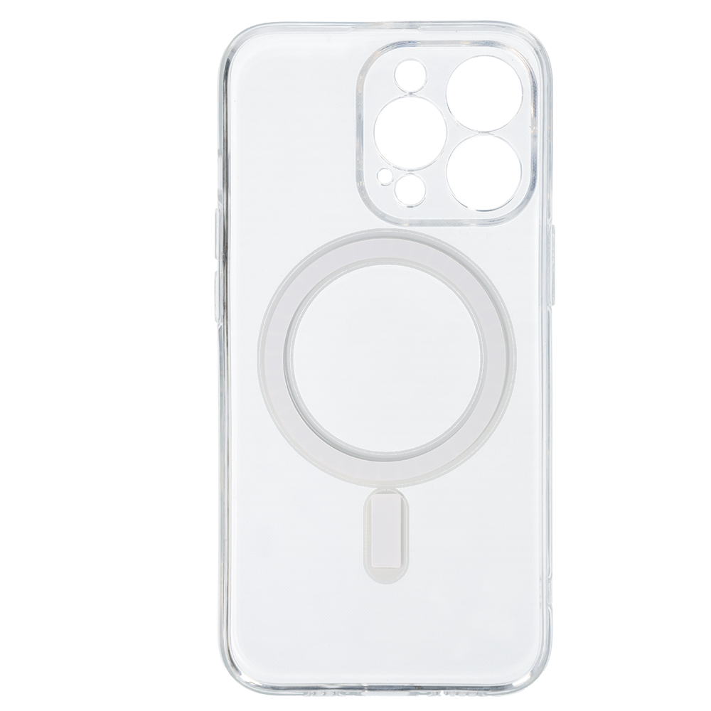 Aizsargvāciņš iPhone 13 Pro – TEL PROTECT MagSilicone, caurspīdīgs — attēls 3
