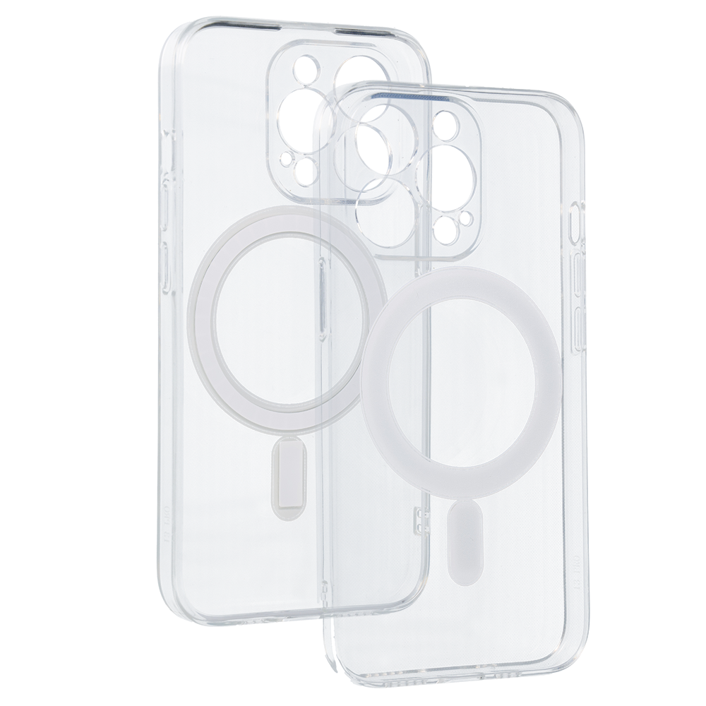Aizsargvāciņš iPhone 13 Pro – TEL PROTECT MagSilicone, caurspīdīgs — attēls 4