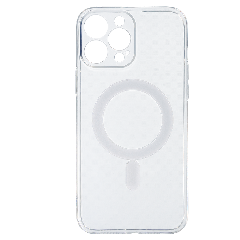 Aizsargvāciņš iPhone 13 Pro Max – TEL PROTECT MagSilicone, caurspīdīgs — attēls 2