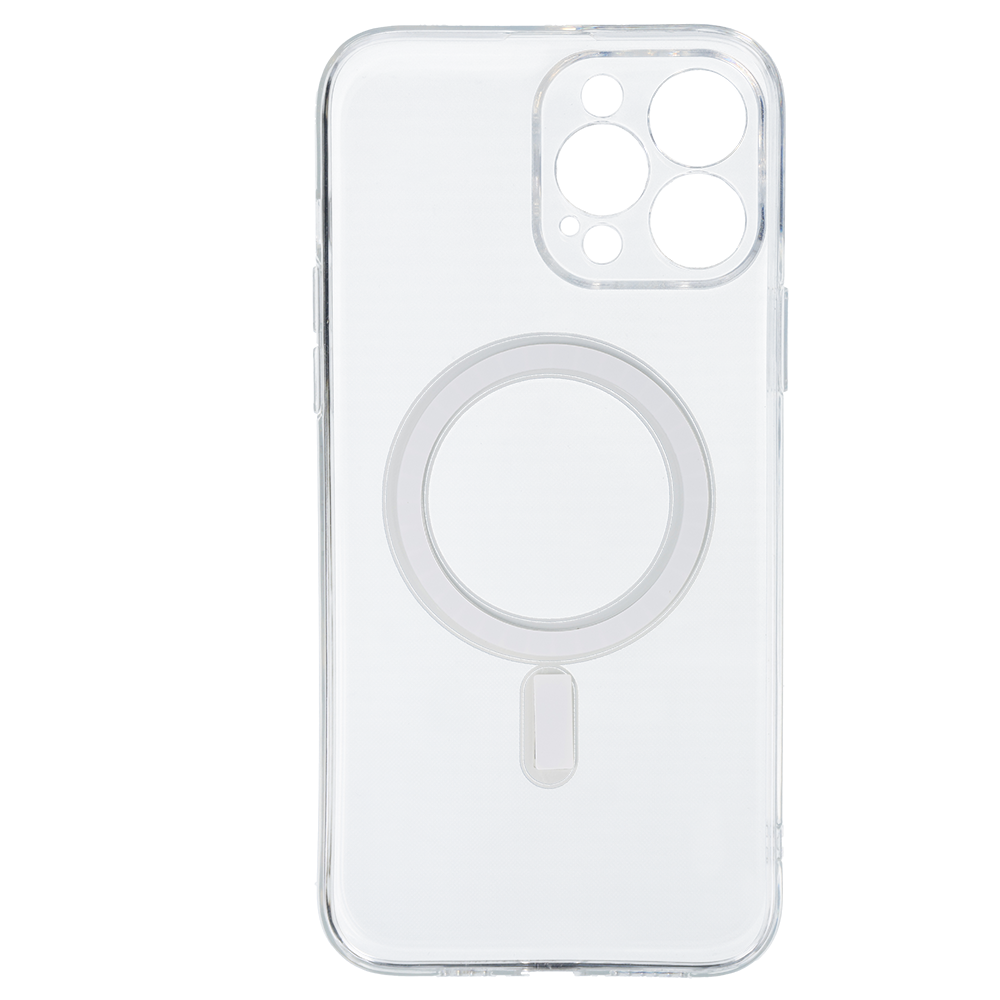 Aizsargvāciņš iPhone 13 Pro Max – TEL PROTECT MagSilicone, caurspīdīgs — attēls 3