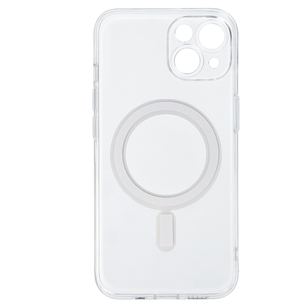 Aizsargvāciņš iPhone 14 – TEL PROTECT MagSilicone, caurspīdīgs — attēls 3