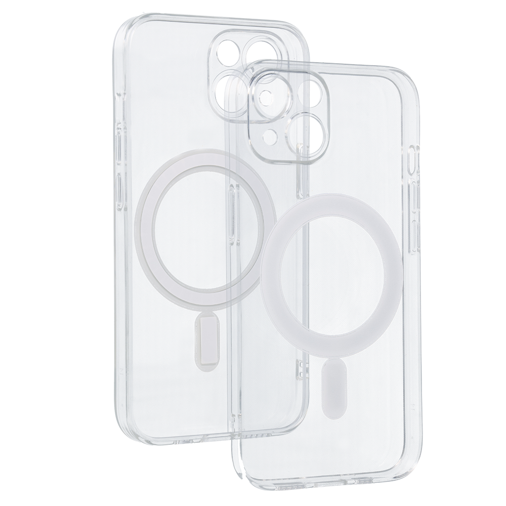 Aizsargvāciņš iPhone 14 – TEL PROTECT MagSilicone, caurspīdīgs — attēls 4