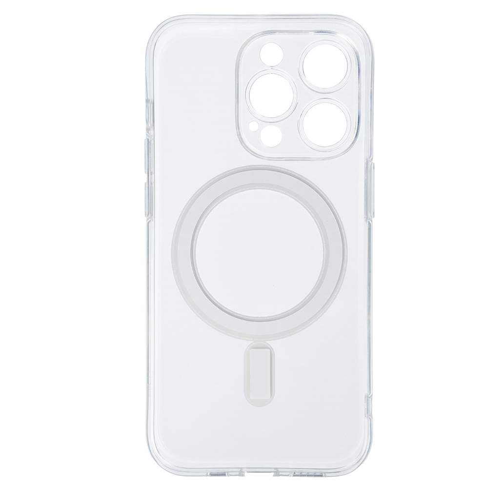 Aizsargvāciņš iPhone 14 Pro – TEL PROTECT MagSilicone, caurspīdīgs — attēls 3