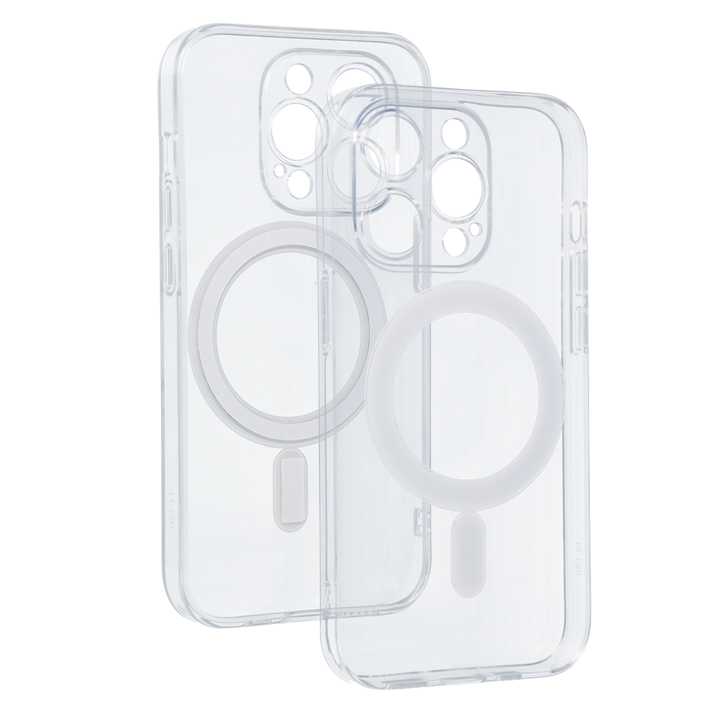 Aizsargvāciņš iPhone 14 Pro – TEL PROTECT MagSilicone, caurspīdīgs — attēls 4