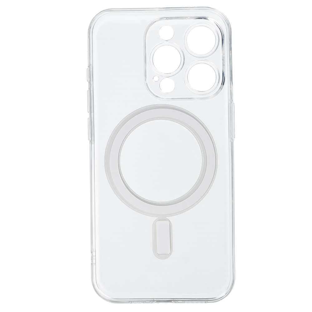 Aizsargvāciņš iPhone 15 Pro – TEL PROTECT MagSilicone, caurspīdīgs — attēls 3