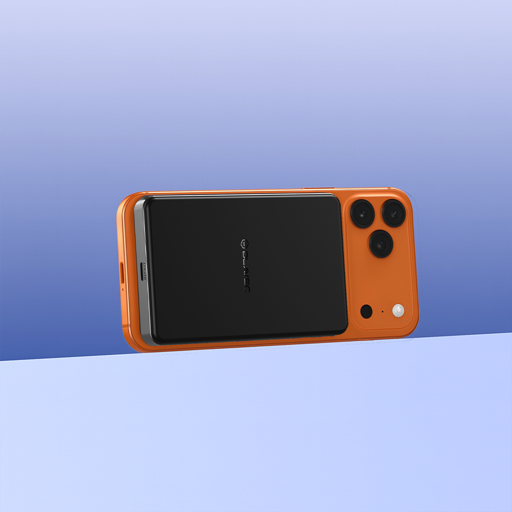 Ārējais akumulators Blavec BJ-05 10000 mAh, Qi2.2 25 W / PD 45 W, MagSafe, melns alumīnijs