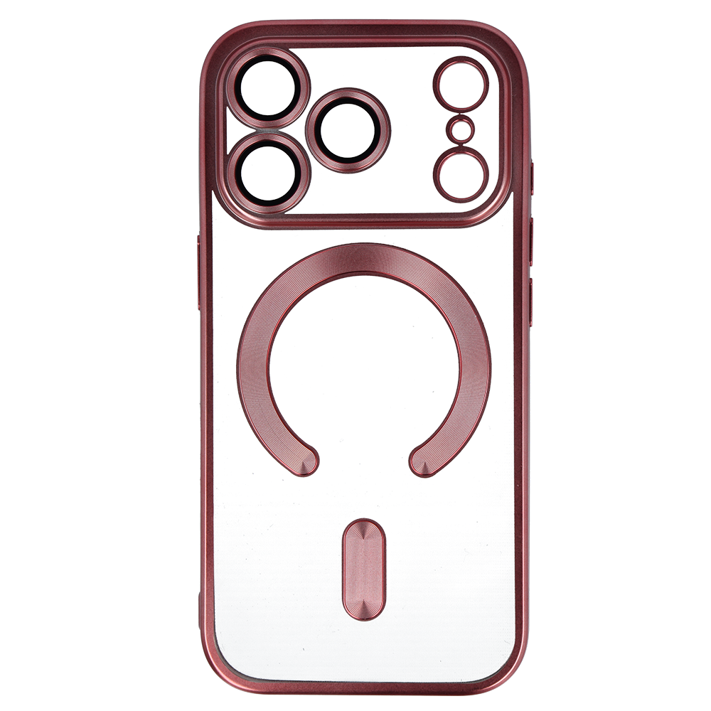 Aizsargvāciņš iPhone 17 Pro – Metallic Magsafe, rozā — attēls 2