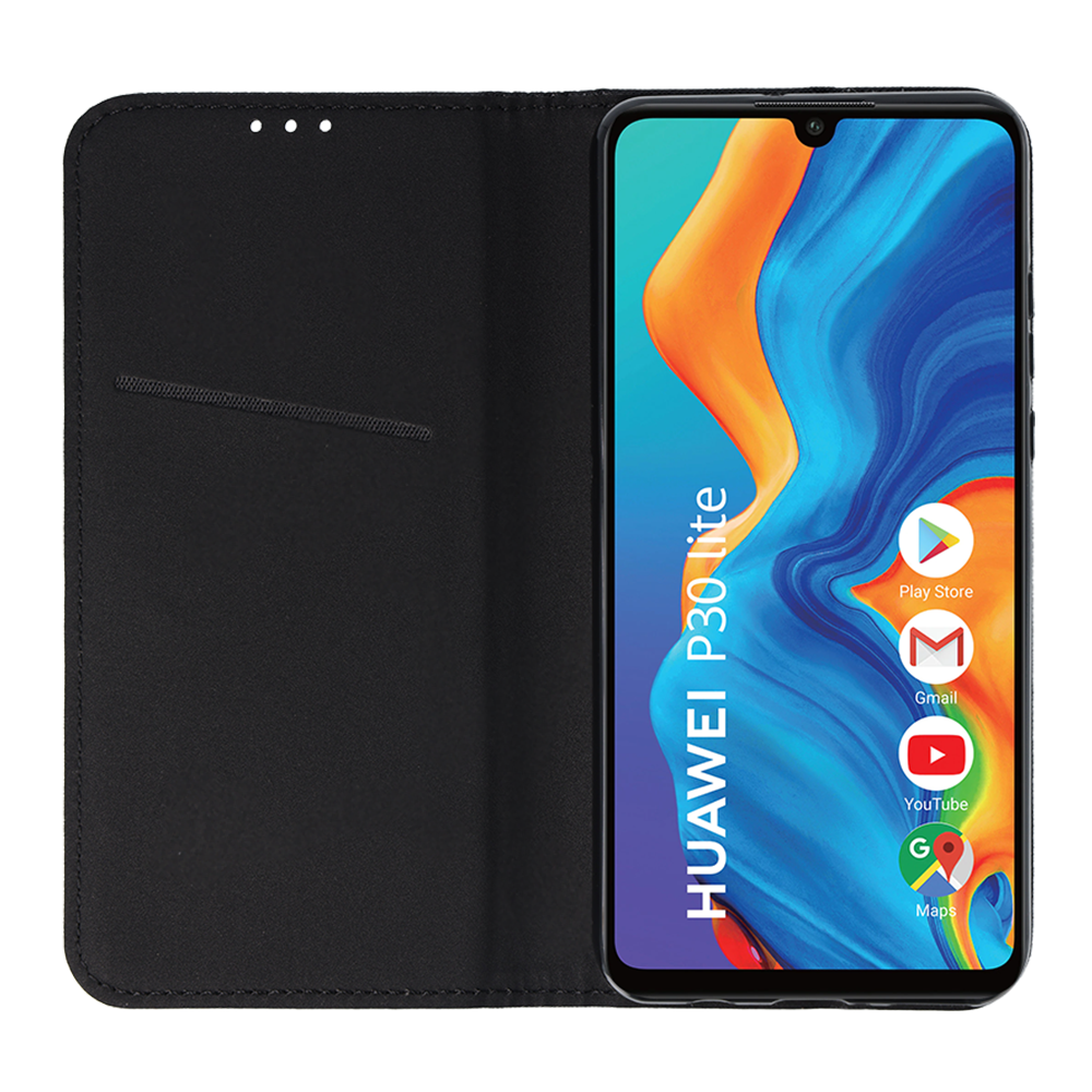 Aizsargvāciņš HUAWEI P30 LITE – Smart MAGNET, melns — attēls 2