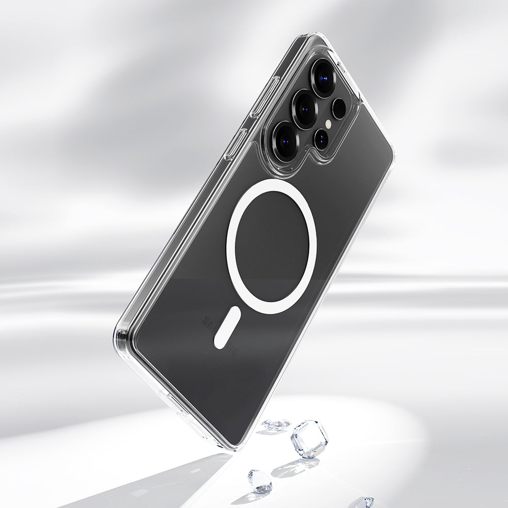 Aizsargvāciņš Samsung Galaxy S26 Ultra – Rock Crystal Transparent Series Magnetic, caurspīdīgs — attēls 4