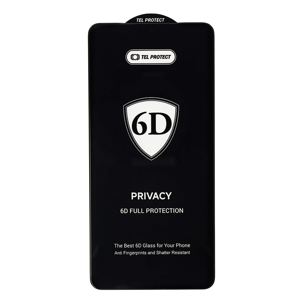 Aizsargstikls Samsung GALAXY S26 PLUS – Tel Protect Full Glue 6D Privacy (with fingerprint unlock), melns — attēls 3
