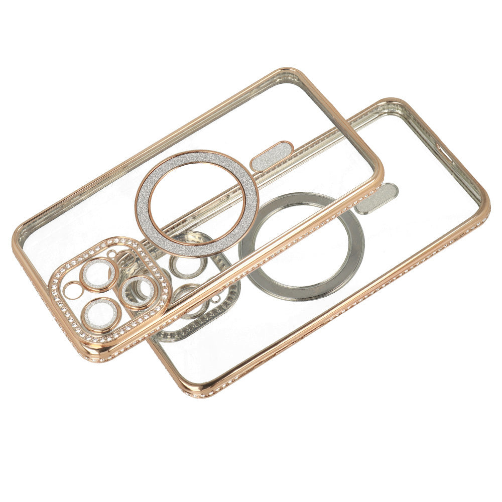 Aizsargvāciņš Xiaomi Redmi Note 15 5G zelta – Bling MagSafe