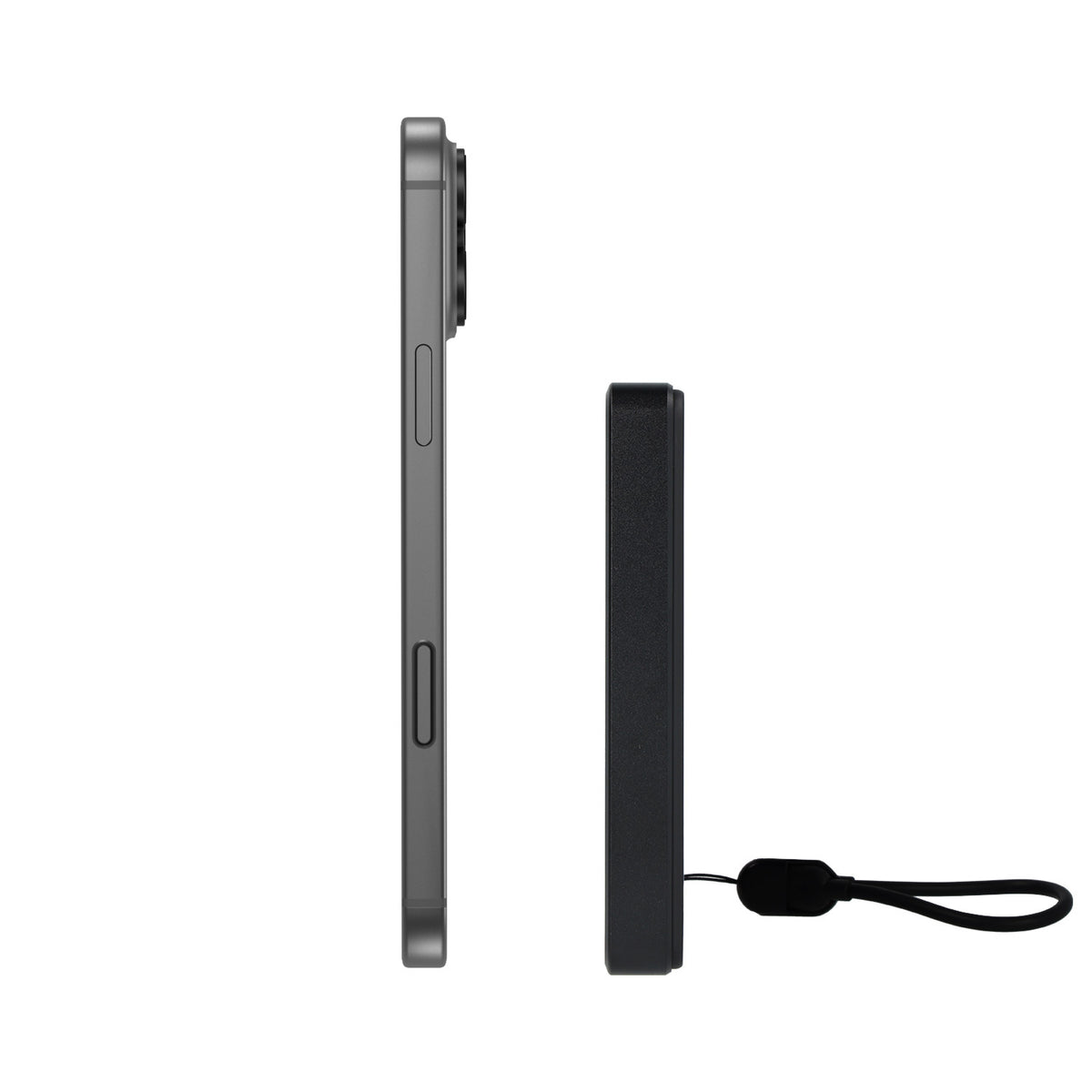 Ārējais akumulators Blavec Power Bank 10000mAh BJ-03 Slim 13,5mm - Type C - 22,5W magnetic Magsafe 3 in 1 (PBBJ03-MC10B) black aluminum — attēls 3