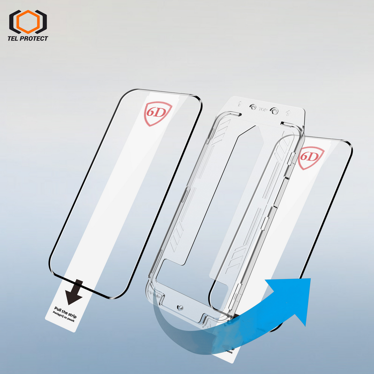 Tel Protect Dust-Free Easy Fit Full Glue 6D aizsargstikls Samsung Galaxy S26 Ultra, melns, 2 gab.