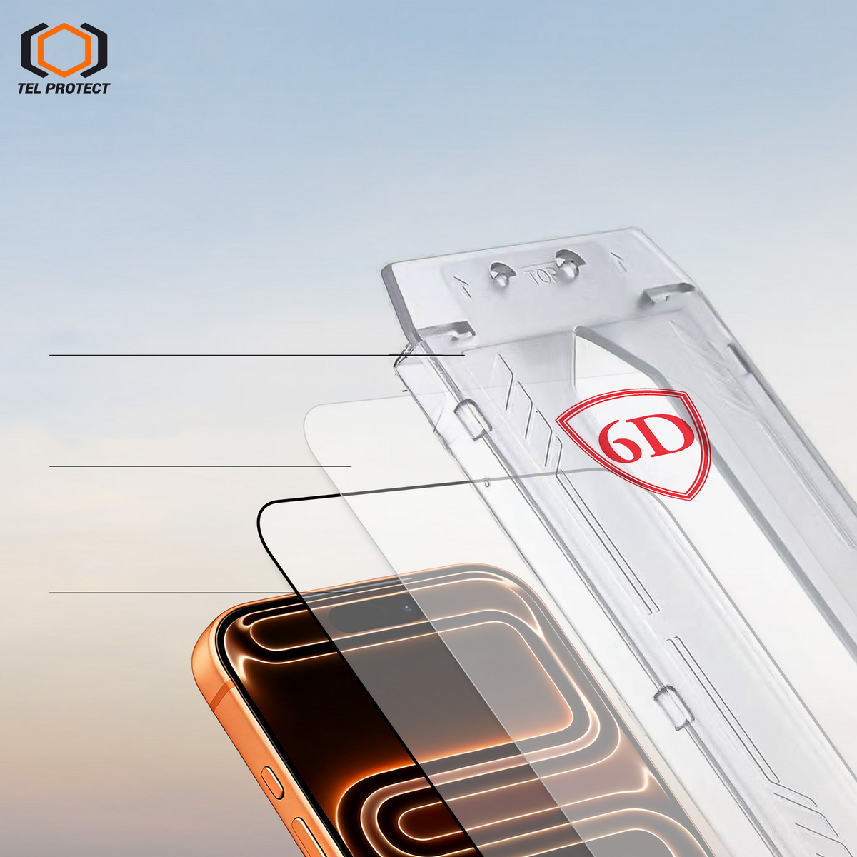 Tel Protect Dust-Free Easy Fit Full Glue 6D aizsargstikls Samsung Galaxy S26 Ultra, melns, 2 gab.