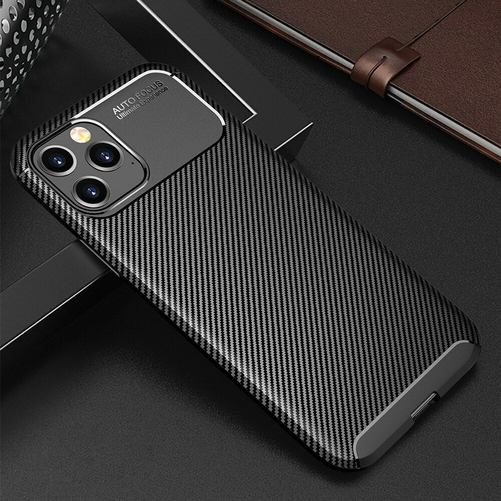 Aizsargvāciņš Samsung Galaxy A27 5G – Tel Protect Carbon Elite, melns — attēls 3