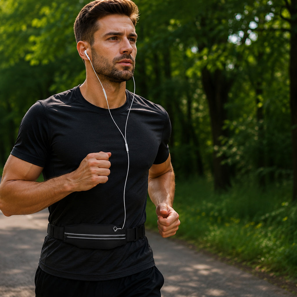 Sport universal running bag design 4 black — attēls 3