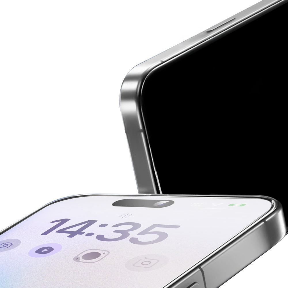 Aizsargstikls iPhone 18 Pro Max melns – Full Glue 6D Matt